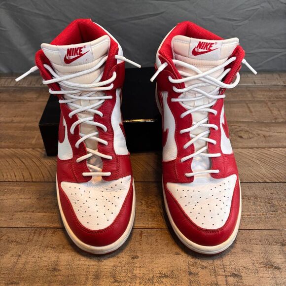 Nike Dunk High Retro QS “St John” in Varsity Red / White 2016 Size 9.5 - Picture 4 of 7